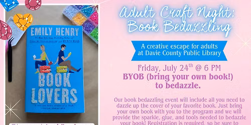 Adult Craft Night: Book Bedazzling