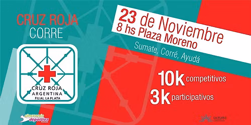 CRUZ ROJA CORRE 2025  - 10K \/ 3K - Plaza Moreno -  La Plata