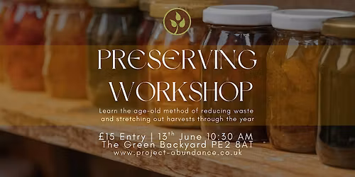 Preserving Workshop