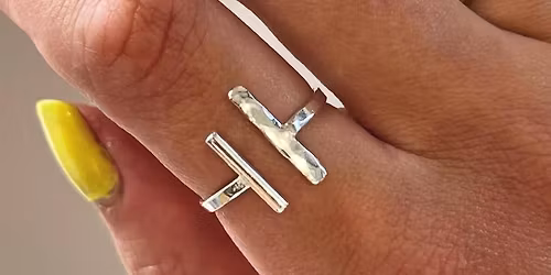 SILVER BAR RING 