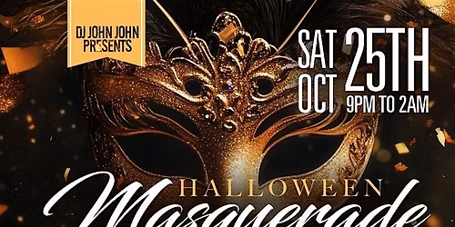HALLOWEEN MASQUERADE LATIN PARTY AT BLOOM WITH DJ JOHN JOHN (SAT, OCT 25TH)