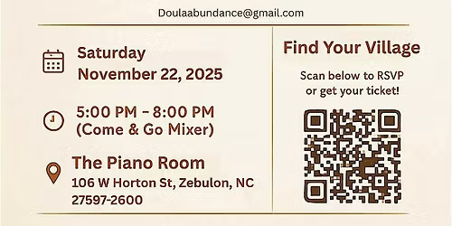 Doula & Family Mixer : Meet Your Village
