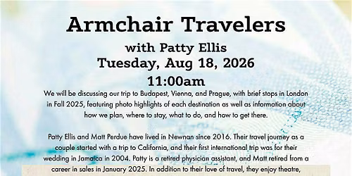 Armchair Travelers Talk: Budapest, Vienna and Prague