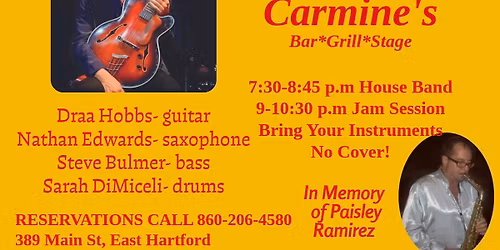 The Draa Hobbs Quartet Live at Carmine's March 3rd