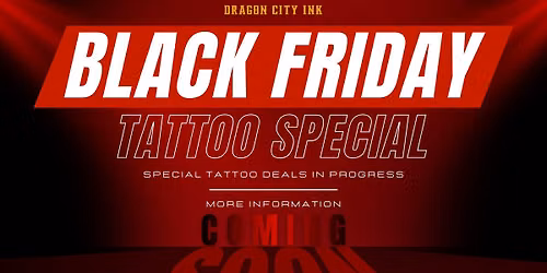 \ud83d\udda4 BLACK FRIDAY TATTOO SPECIAL \ud83d\udda4