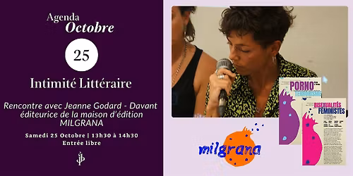 Rencontre avec Jeanne Godard - Davant - Maison d\u2019\u00e9dition ind\u00e9 MILGRANA