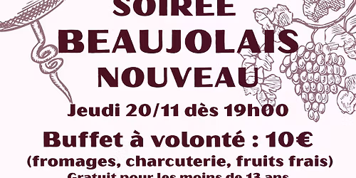 SOIR\u00c9E BEAUJOLAIS NOUVEAU