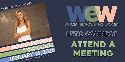 Building Connections & The Power of SOS - Orange County CA