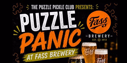 Puzzle Panic at Fass Brewing