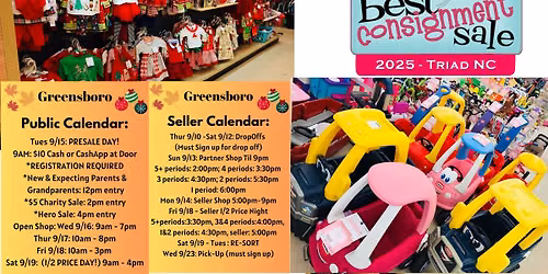 Fall\/Winter 2026 HUGE Greensboro Sale!