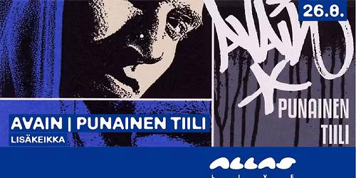 26.8. Avain - Punainen tiili 25v. LIS\u00c4KEIKKA | Allas Live