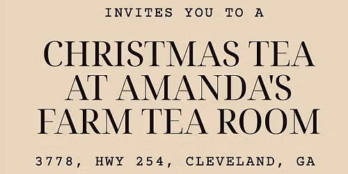 Christmas Tea at Amanda's Farm Tea Room