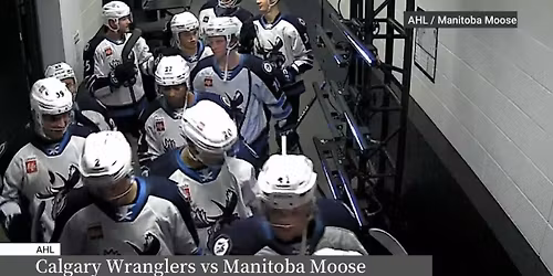 Parking Calgary Wranglers at Manitoba Moose