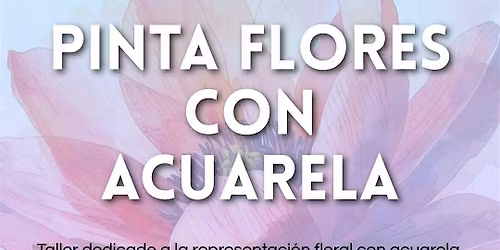 PINTA FLORES CON ACUARELA