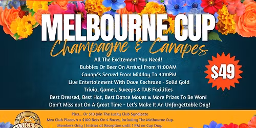 Melbourne Cup 2025 - Champagne & Canapes