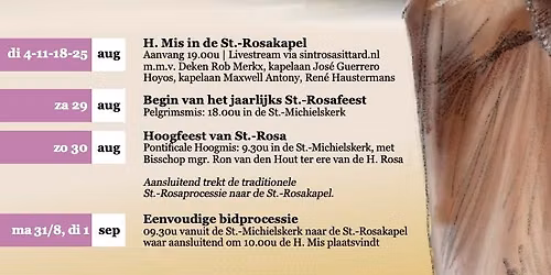 Heilige mis St-Rosa kapel