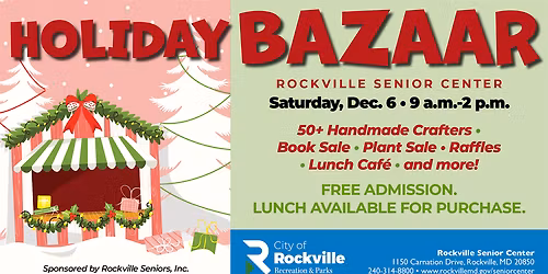 Rockville Senior Center Holiday Bazaar