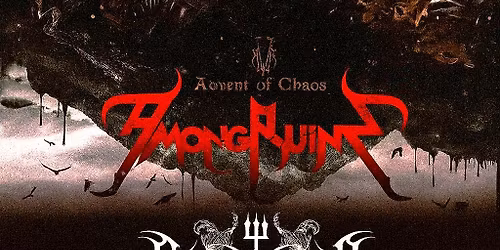 AmongRuins Advent Of Chaos album presentation Saturday 28 February 2026 at Esqueleto cafe bar