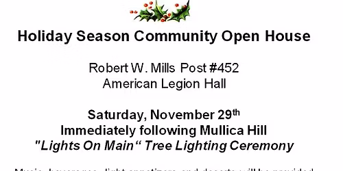 Lights on Main Holiday Open House @ The Legion