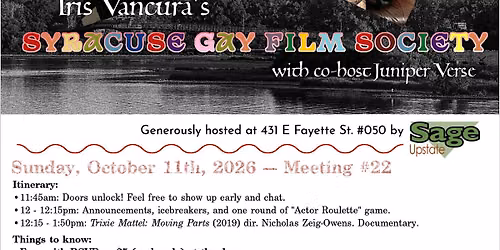 Syracuse Gay Film Society #22 - Trixie Mattel: Moving Parts (2019)