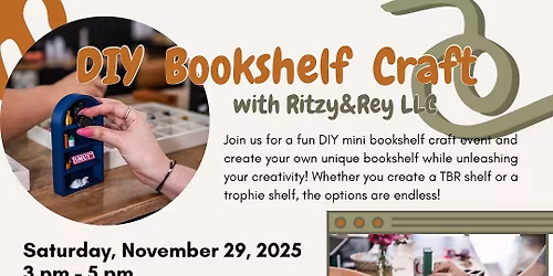 DIY Mini Bookshelf Night @ Bookish!