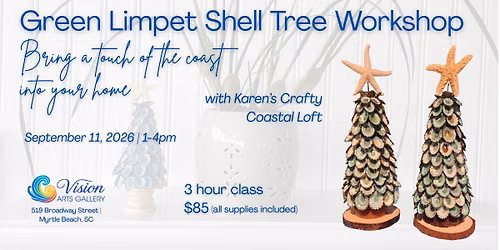 \ud83d\udc1a\ud83c\udf0a Green Limpet Shell Tree Workshop ! \ud83c\udf0a\ud83d\udc1a