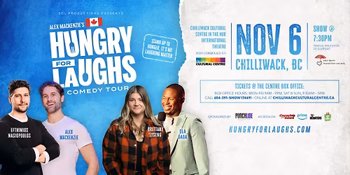 Chilliwack, BC- Hungry For Laughs Comedy Tour