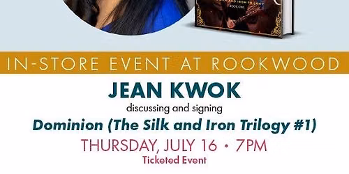 Jean Kwok discussing and signing Dominion (The Silk and Iron Trilogy #1)