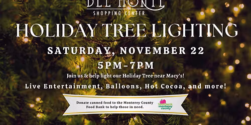 Holiday Tree Lighting at Del Monte Shopping Center | FREE Family Event