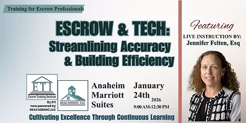 Escrow & Tech: Streamlining Accuracy and Building Efficiency