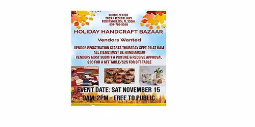 HOLIDAY HANDCRAFT BAZAAR - Vendors Wanted