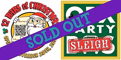 SOLD OUT: 12 Bars of Christmas VIP crawl on OBX Party Sleigh  (GOLD ROUTE)