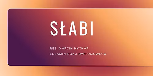 S\u0142abi re\u017c. Marcin Hycnar