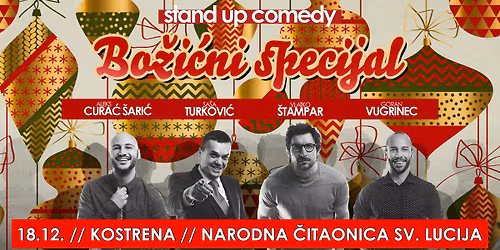 LAJNAP \/ BO\u017dI\u0106NI SPECIJAL \u2013 STAND UP COMEDY SHOW @ KOSTRENA