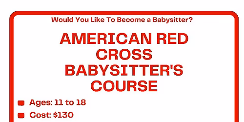 American Red Cross Babysitting Class