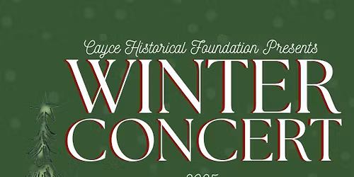 Cayce Historic Foundation Presents: Winter Concert w Bonnie Stewart, Gritty Flyright & Carolina Clay