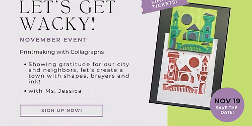 WACKY - Kid's & Youth Art Workshops - Printmaking with Collagraphs