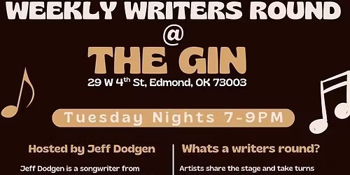 Weekly Writers Round at The GIN