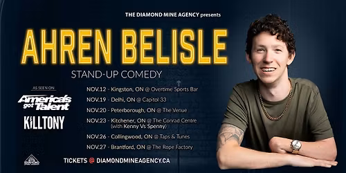 Ahren Belisle (AGT \/ K*ll Tony) Live In Peterborough