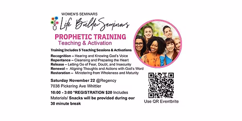Life Builder Women's Seminar- Prophetic Training