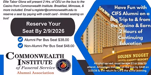 Casino Continuing Edu. Bus Trip 