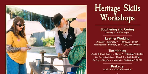 Heritage Skills Workshop: Pie, Tart or Torte Pan