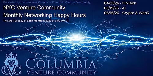 CVC Presents: 2026 NYC Venture Community Monthly Networking Happy Hours