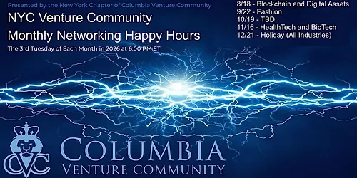 CVC Presents 2026 NYC Venture Community Monthly Networking Happy Hours