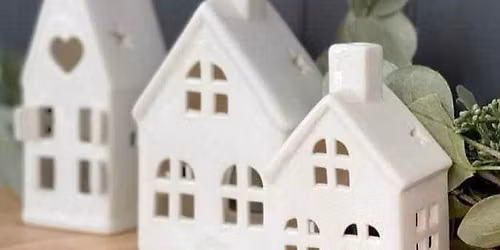 Pottery Christmas House Tea Light Workshop