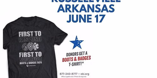 Russellville Boots & Badges Blood Drive
