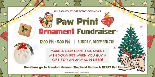 Paw Print Ornament Fundraiser