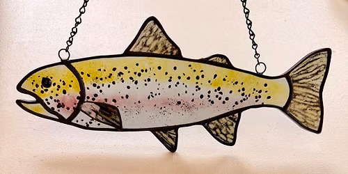 Collaborative Glass Class: Fused Part Sheets to Stained Glass Fish
