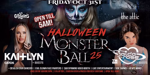 HALLOWEEN MONSTER BALL '25 ft KAITLYN | JAIDA-ROSE + Guests!