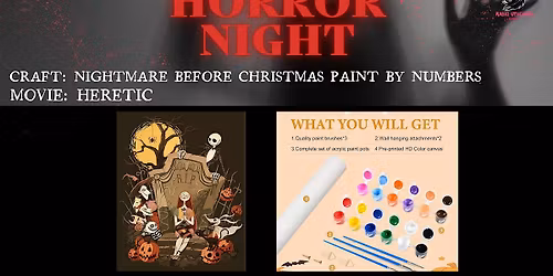 Horror Night: Nightmare Before Christmas Paint By Numbers